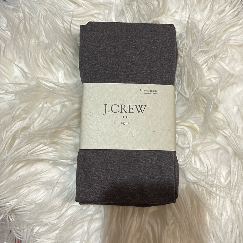J.CREW Womens Sm/Med Heathered Opapue Tights (Footed)